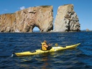 Kayak de mer au pied du Rocher Percé