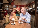 restaurants and friendly cafés within walking distance of port
