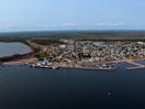Aerial view of Havre-Saint-Pierre