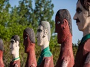 Wood sculpture in St-Jean-des-Piles