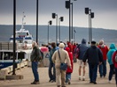 Quai de Percé, départ en excursion