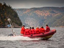Boat tour on the Saguenay fjord