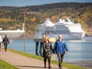 Walk in the port area